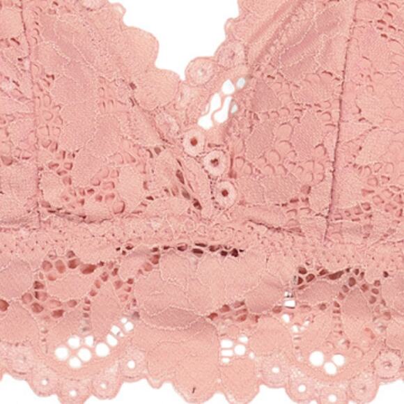 MARILYN MONROE 2pk Lace Galloon Bralettes Bra Removable Pads Red Pink M - Picture 8 of 10